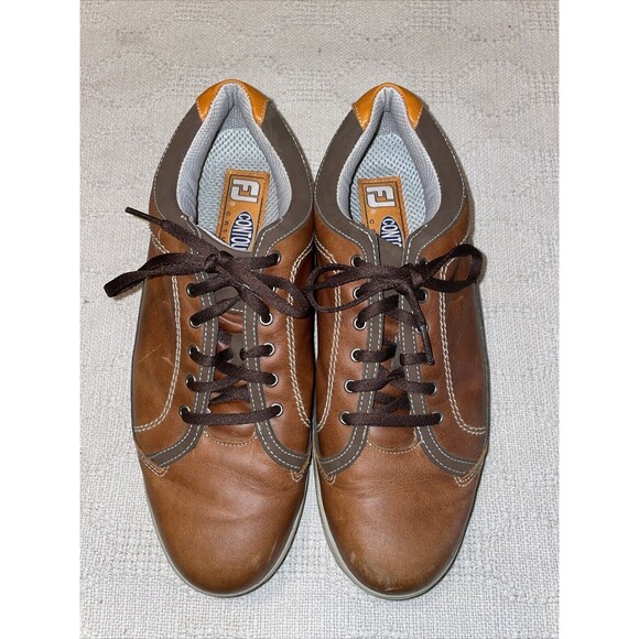 Footjoy Men’s Casual Shoes Size 9 M Brown Leather Golf Athleisure Outdoors main image 12